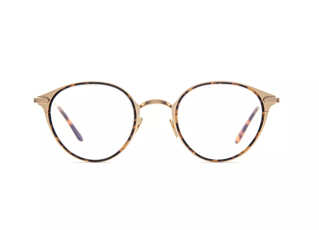 Edwardson Eyewear - Optical Collection - Brentwood 026 Yellow Gold & Tortoise Windsor
